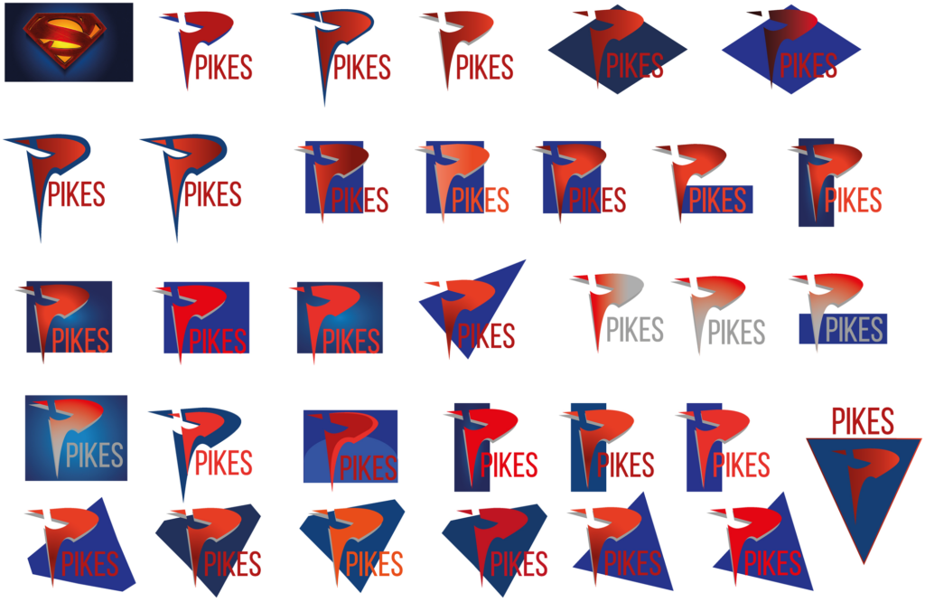 PIKES final Logo process 2022